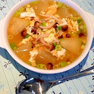 「とろっとろ」冬瓜の中華スープ。